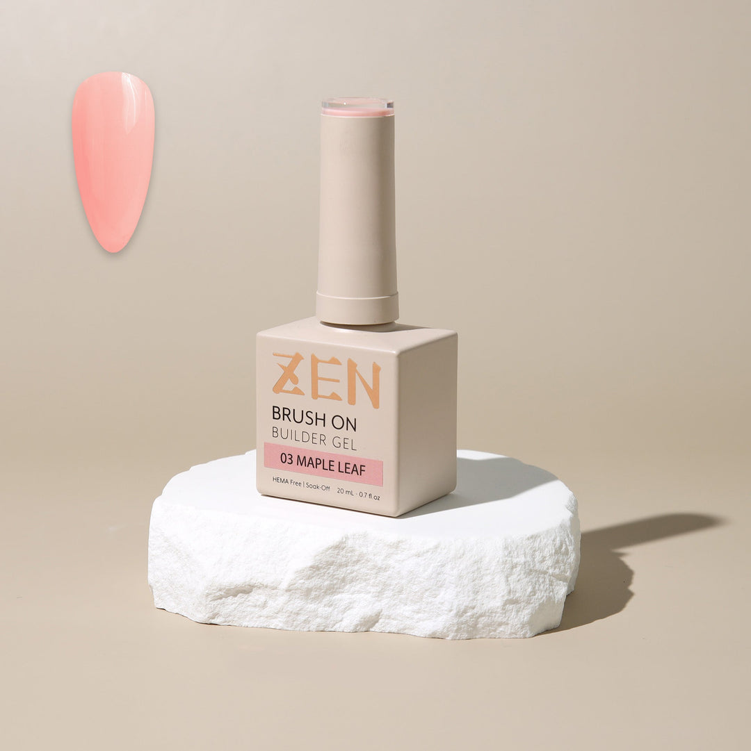 ZEN Brush On Builder Gel (03) - 20mL | HEMA-Free & Soak-Off Builder in a Bottle
