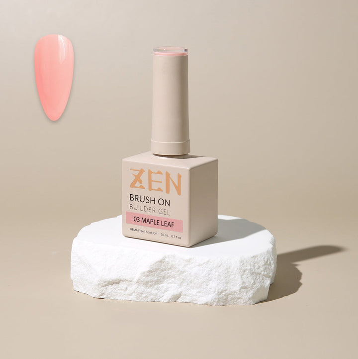 ZEN Brush On Builder Gel (03) - 20mL | HEMA-Free & Soak-Off Builder in a Bottle