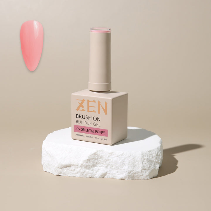 ZEN Brush On Builder Gel (05) - 20mL | HEMA-Free & Soak-Off Builder in a Bottle