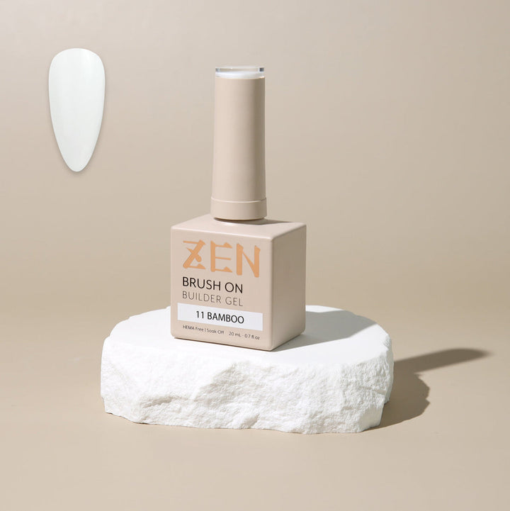 ZEN Brush On Builder Gel (11) - 20mL | HEMA-Free & Soak-Off Builder in a Bottle