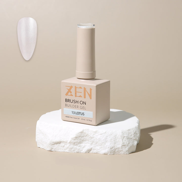 ZEN Brush On Builder Gel (13) - 20mL | HEMA-Free & Soak-Off Builder in a Bottle