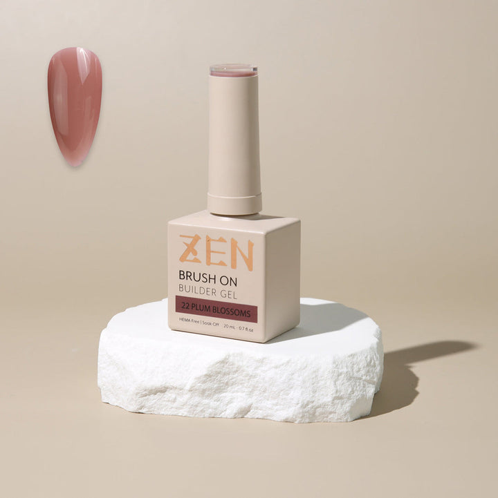 ZEN Brush On Builder Gel (22) - 20mL | HEMA-Free & Soak-Off Builder in a Bottle