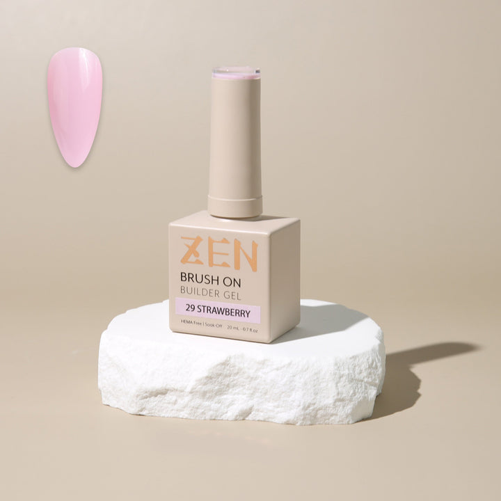 ZEN Brush On Builder Gel (29) - 20mL | HEMA-Free & Soak-Off Builder in a Bottle