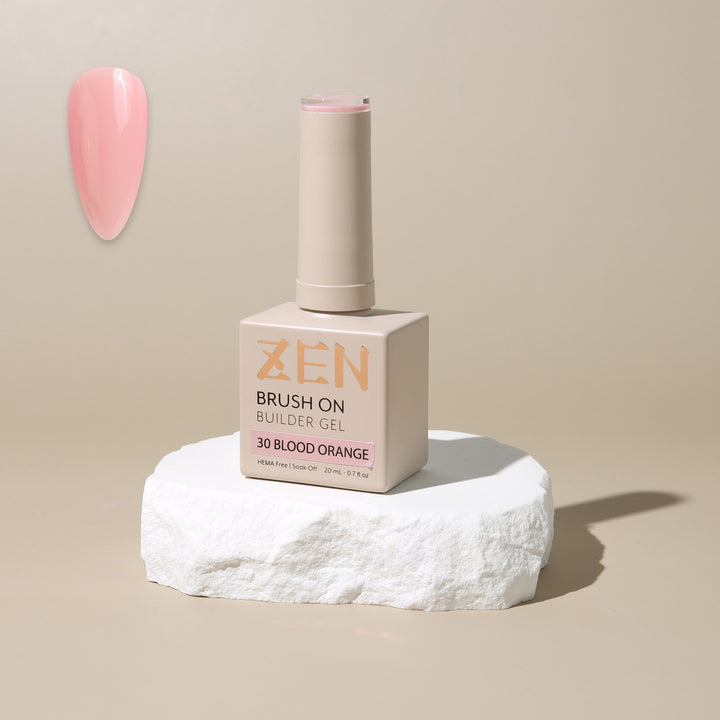 ZEN Brush On Builder Gel (30) - 20mL | HEMA-Free & Soak-Off Builder in a Bottle