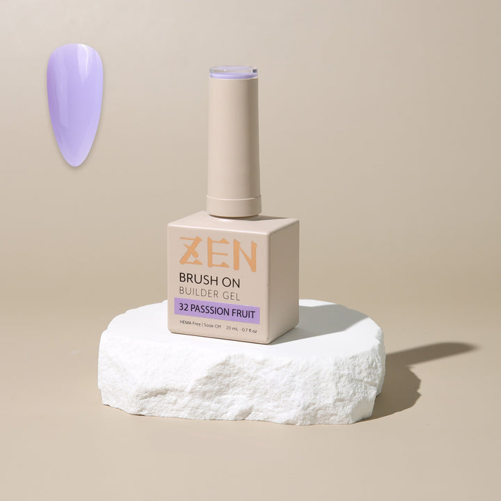 ZEN Brush On Builder Gel (32) - 20mL | HEMA-Free & Soak-Off Builder in a Bottle