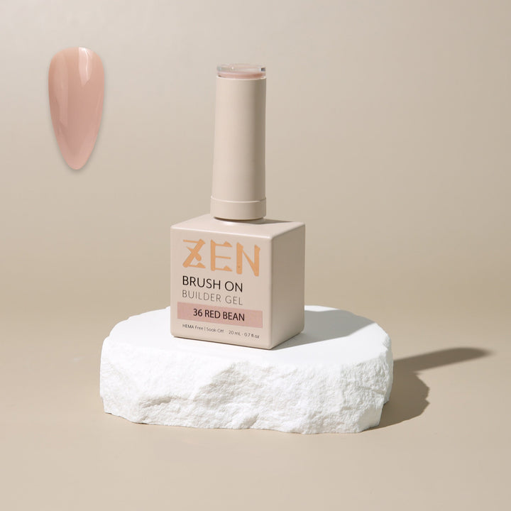 ZEN Brush On Builder Gel (36) - 20mL | HEMA-Free & Soak-Off Builder in a Bottle
