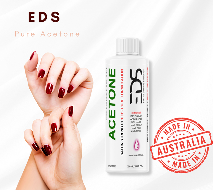 EDS 100% Pure Acetone SNS Gel Acrylic Nail Polish Soak Off Remover - 250 ml