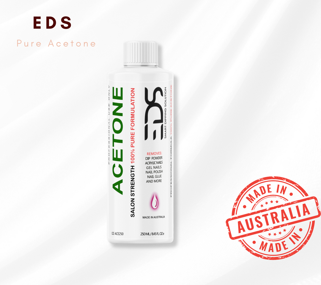 EDS 100% Pure Acetone SNS Gel Acrylic Nail Polish Soak Off Remover - 250 ml