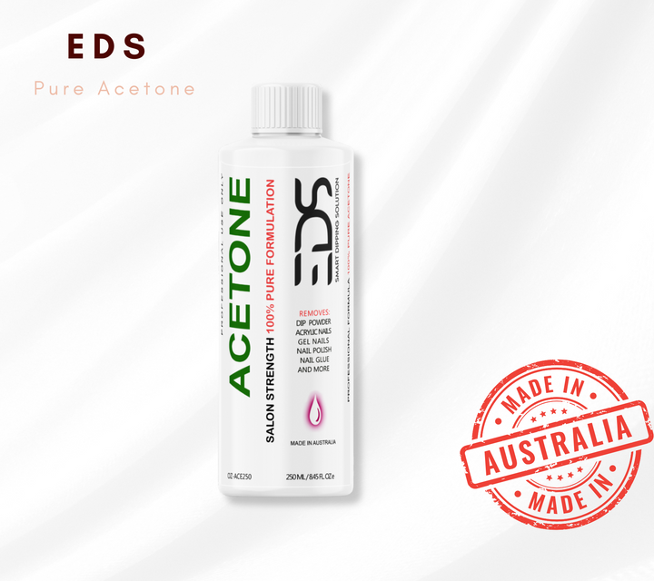 EDS 100% Pure Acetone SNS Gel Acrylic Nail Polish Soak Off Remover - 250 ml