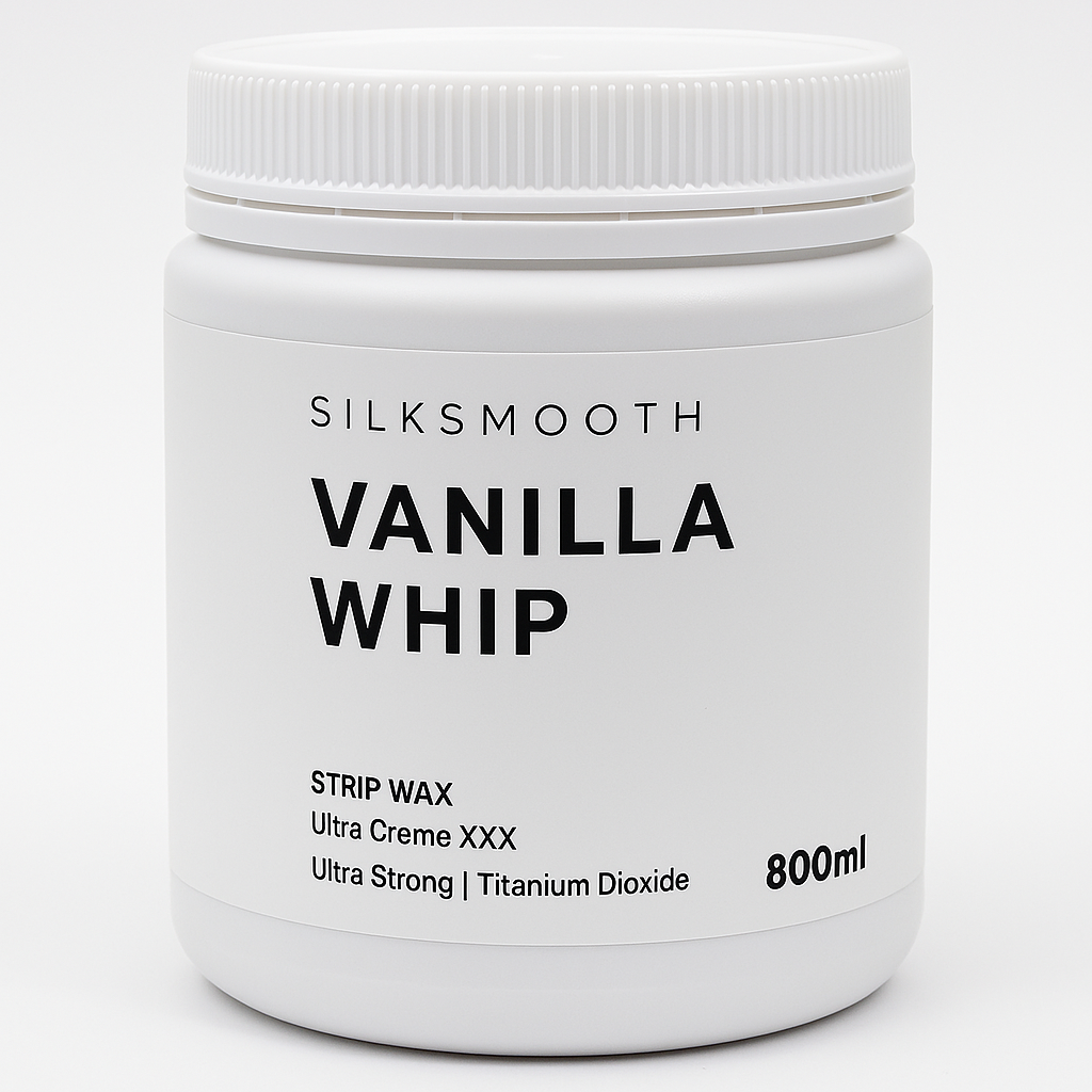 SilkSmooth Vanilla Whip Strip Wax Microwaveable Waxing Hair Removal 800ml