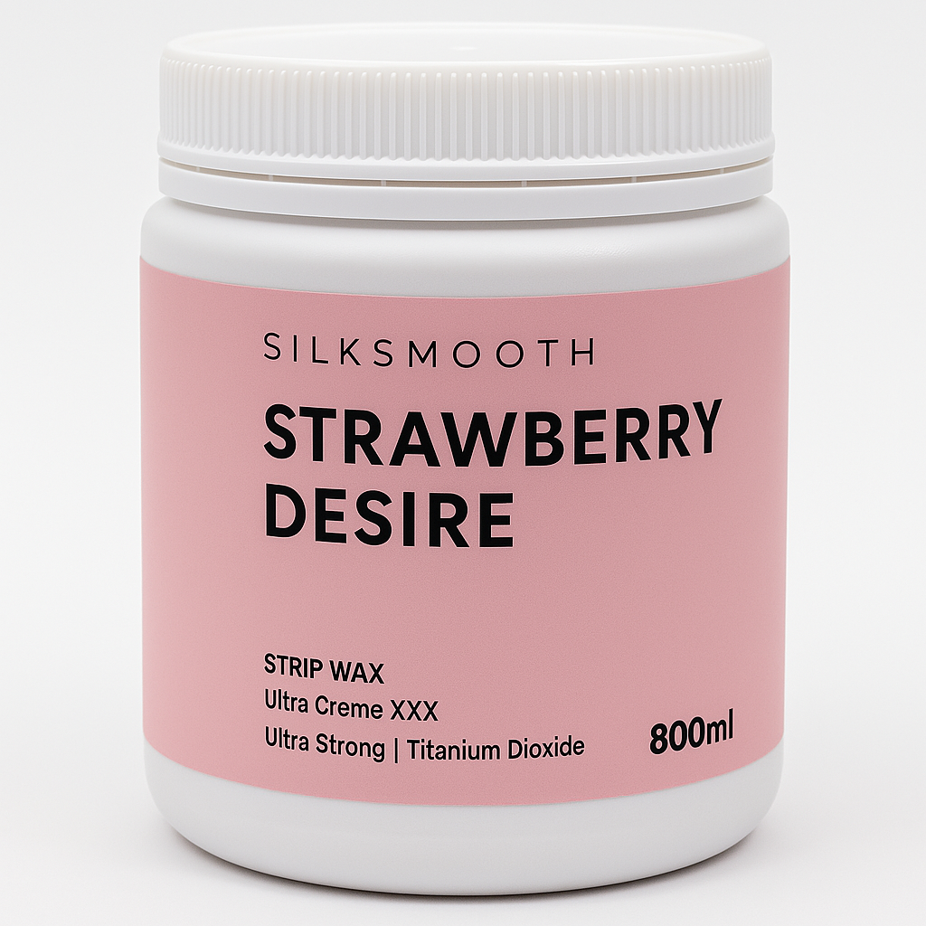 SilkSmooth Strawberry Strip Wax Microwaveable Waxing Hair Removal 800ml