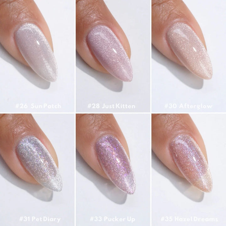 DIVA 9D Cat Eye Daydream – 12 Colour Gel Polish Set (Opalescent 9D Magnetic Pigment)