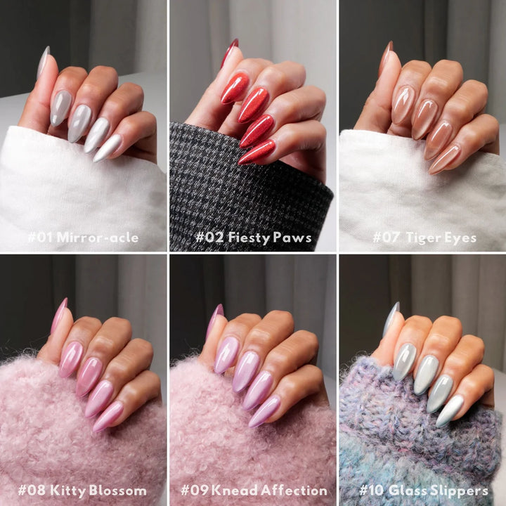 DIVA 9D Cat Eye Glassball – 12 Colour Gel Polish Set (Magnetic 9-Dimensional Pigment)