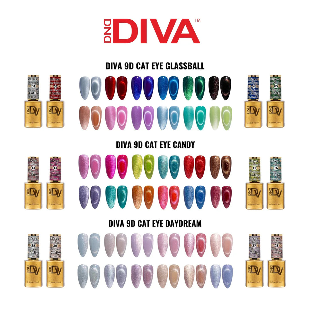 DND 9D Cat Eye Mega Set – 36 Colour Gel Polish Set