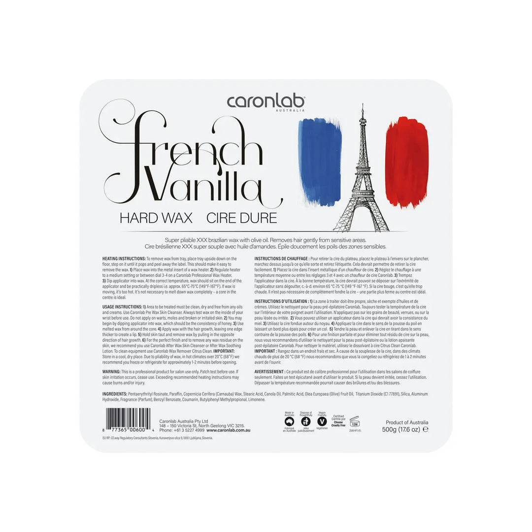 Caronlab Hard Wax - French Vanilla Creme 500g