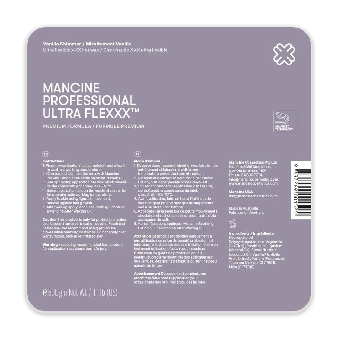 Mancine - Hot Wax Vanilla Shimmer 500g