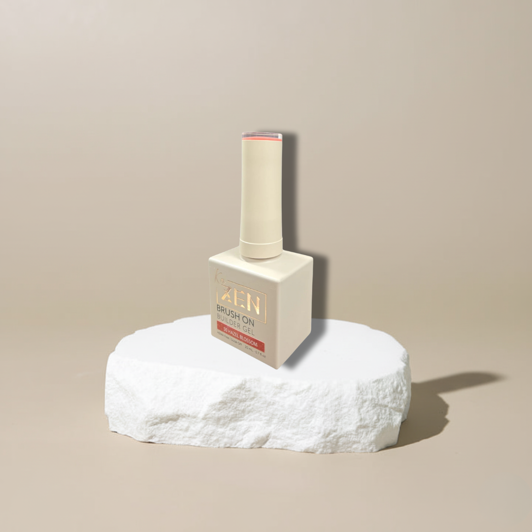 ZEN Brush On Builder Gel (50) - 20mL | HEMA-Free & Soak-Off Builder in a Bottle