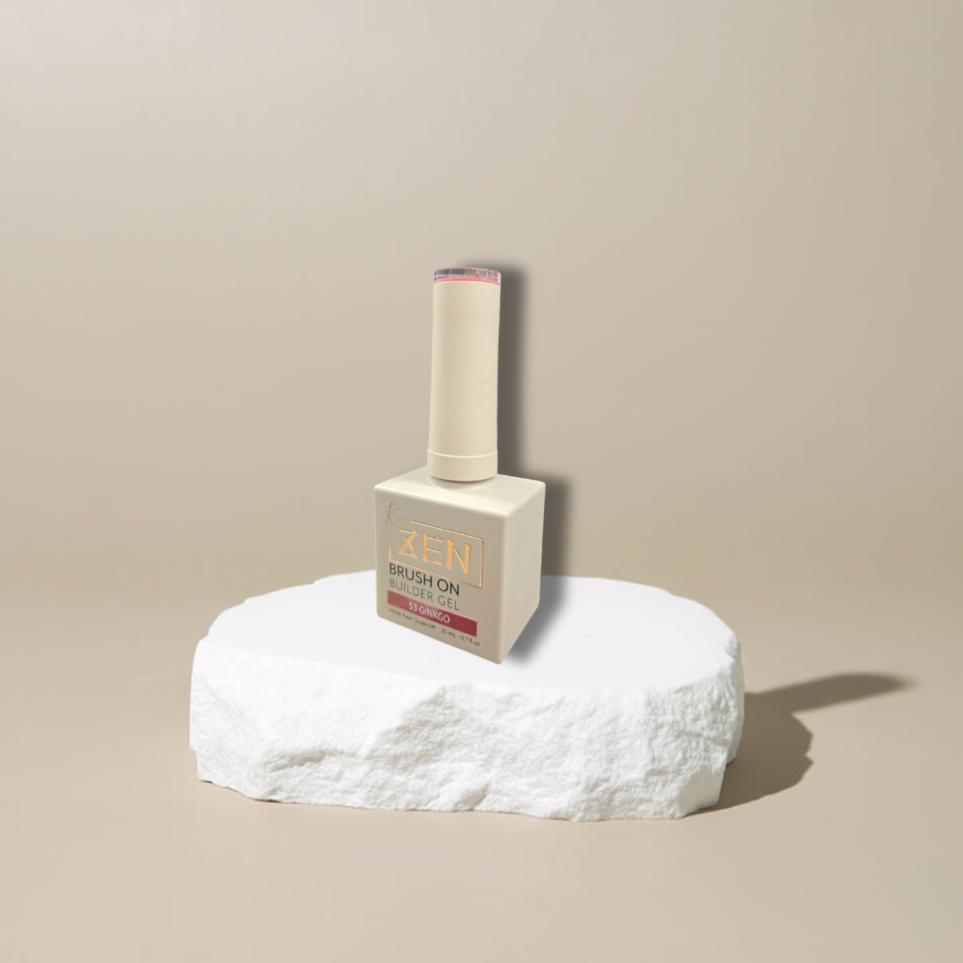 ZEN Brush On Builder Gel (53) - 20mL | HEMA-Free & Soak-Off Builder in a Bottle