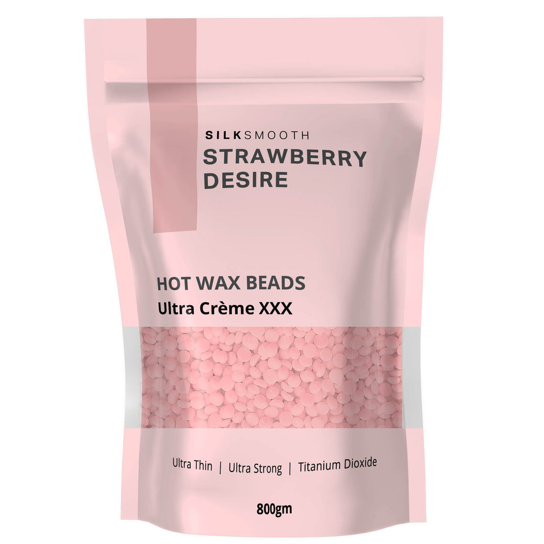 SilkSmooth Strawberry Hot Waxing Hair Removal Bead Ultra Creme 800g