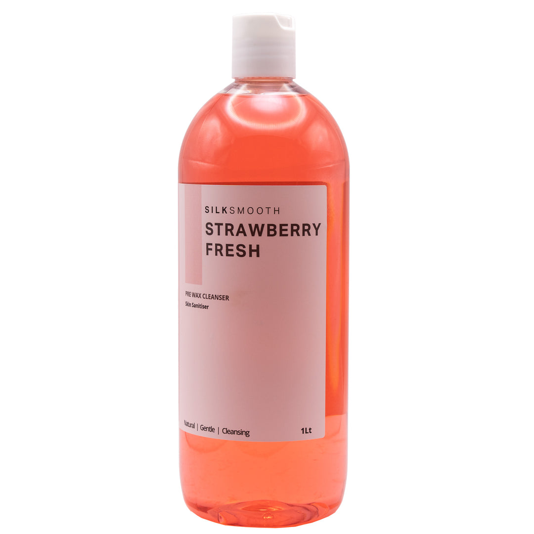 SilkSmooth Pre Wax Skin Cleanser Strawberry Waxing Hair Removal 1L