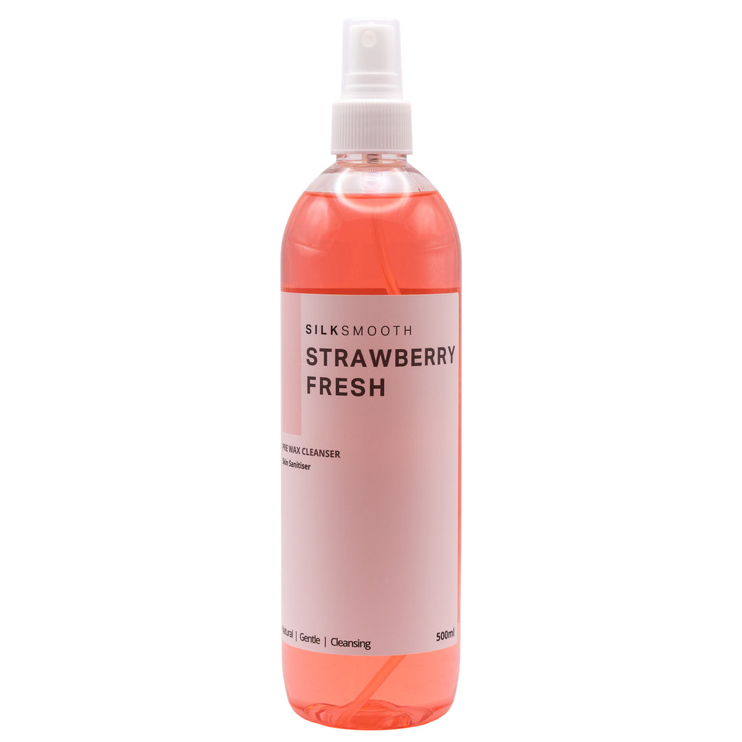 SilkSmooth Pre Wax Skin Cleanser Strawberry Waxing Hair Removal 500ml