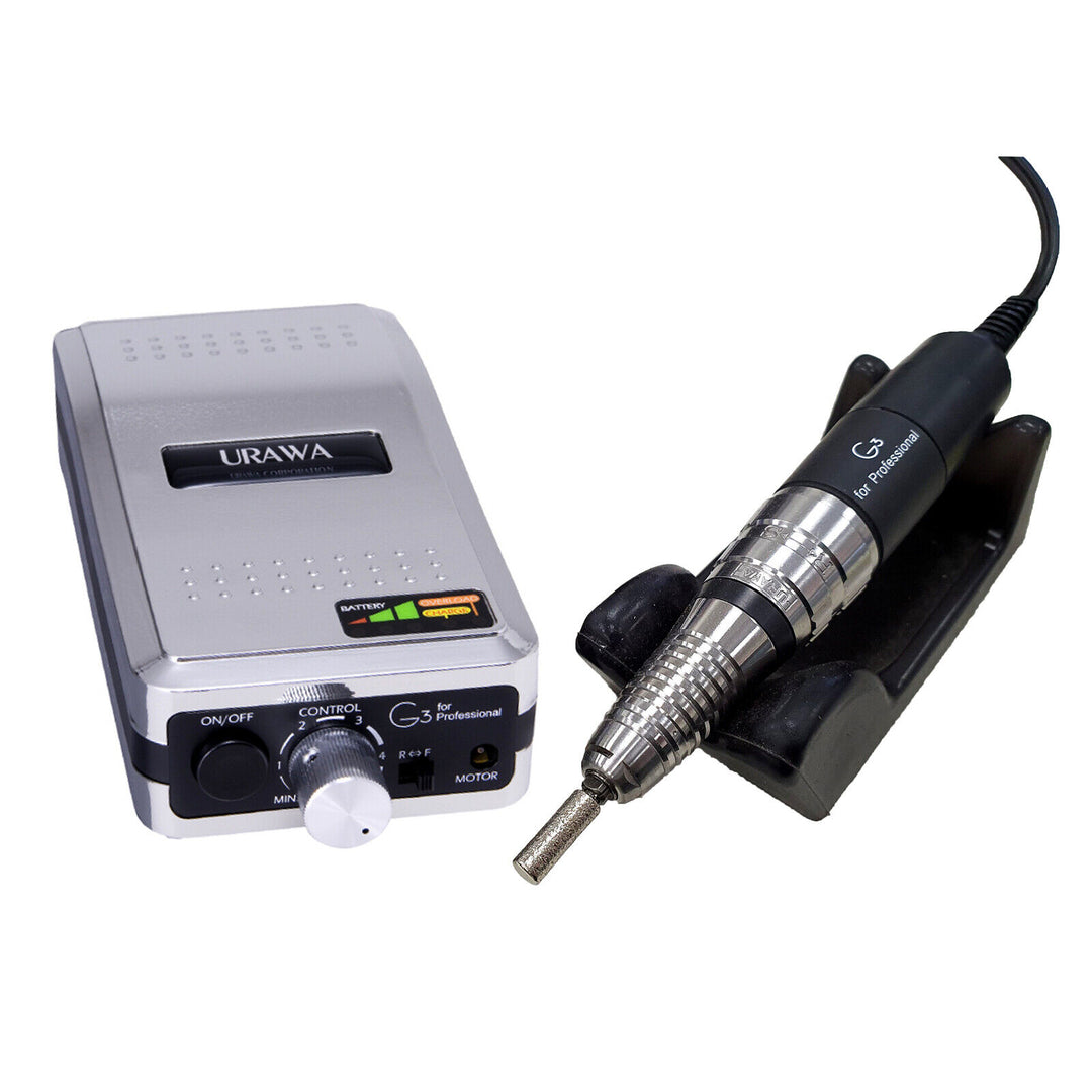 Portable Nail Drill URAWA G3 JAPAN High Performance for Professionals - Silver