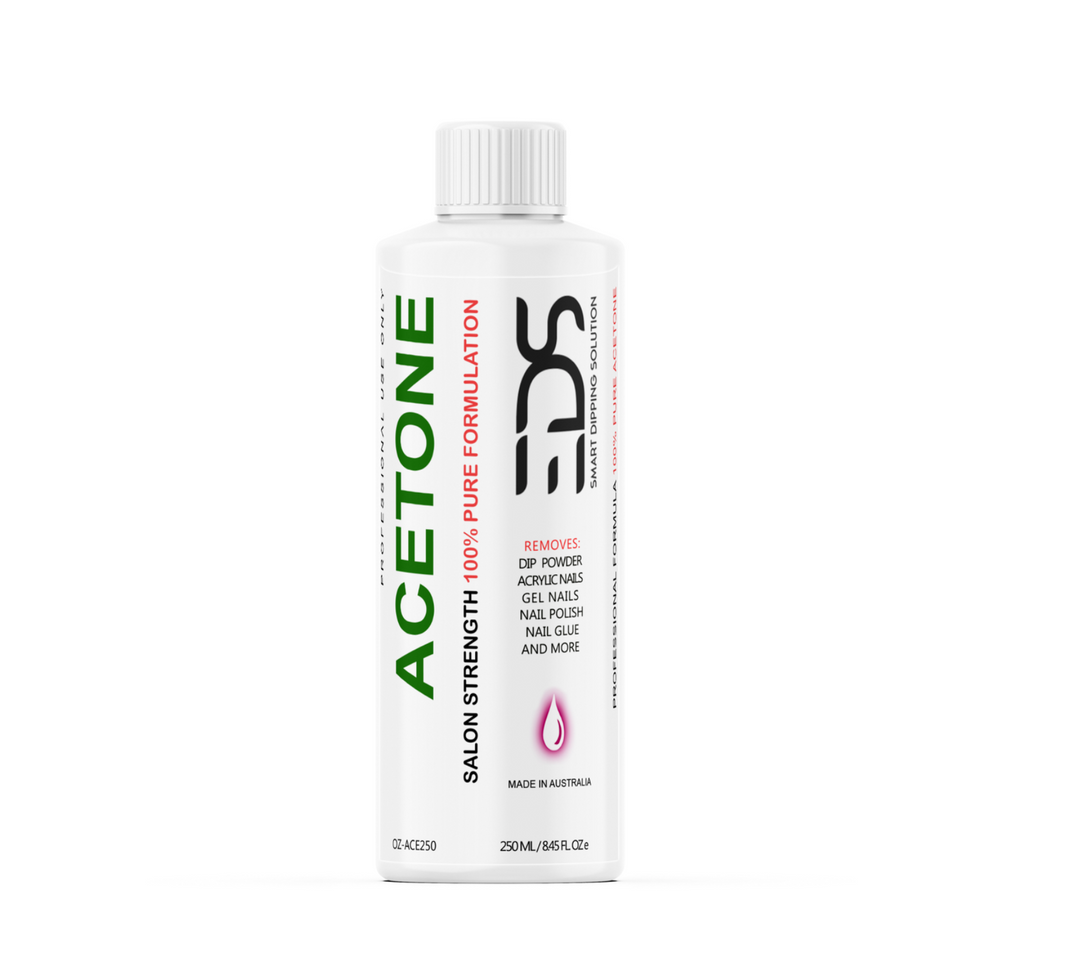 EDS 100% Pure Acetone SNS Gel Acrylic Nail Polish Soak Off Remover - 250 ml