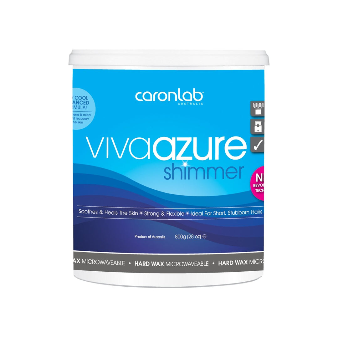 Caronlab Hard Wax - Viva Azure Shimmer 800g