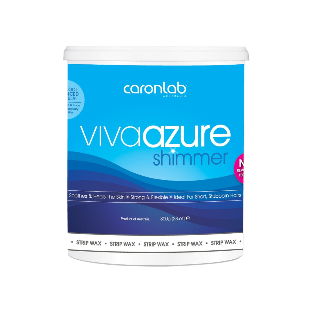 Caronlab Strip Wax - Viva Azure Shimmer 800g