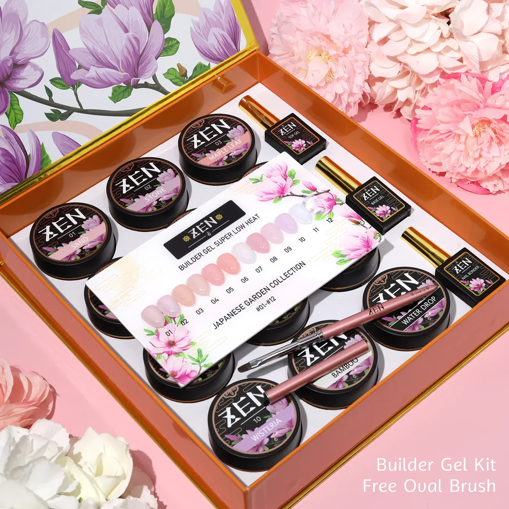 Zen Builder Gel in Jar Japanese Garden (12 Colors Kit)(1 12) P