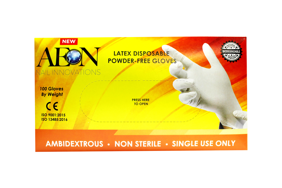 AEON Latex Disposable Gloves Powder-Free Yellow Box Small Size Carton (10 Box)