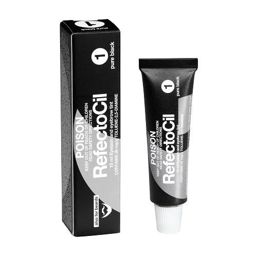 Refectocil - Tint No. 1 Pure Black Eyelash Eyebrow Tinting Colour Dye Eyes 15ml