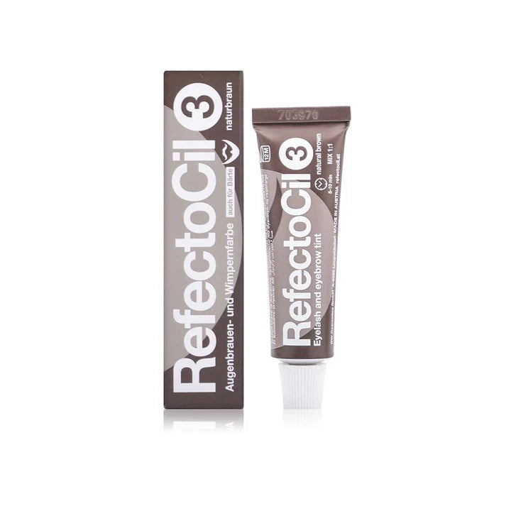 Refectocil - Tint No. 3 Natural Brown Eyelash Eyebrow Tinting Colour Dye Eyes 15ml