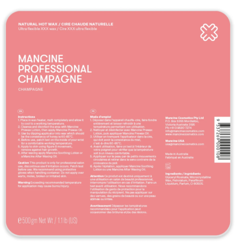 Mancine - Hot Wax Champagne 500g