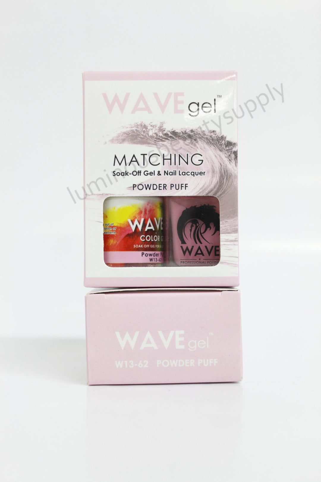 WaveGel Matching Duo Gel Nail Polish & Nail Lacquer W14-62 Power Puff
