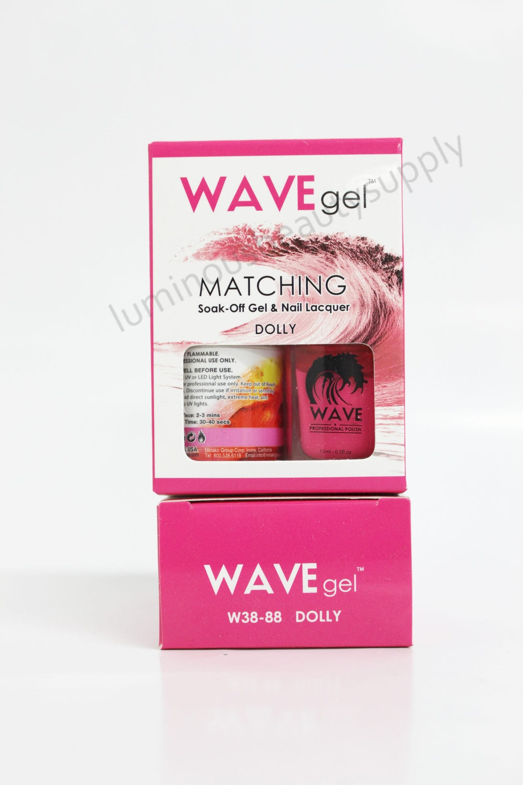 WaveGel Matching Duo Gel Nail Polish & Nail Lacquer W38 - 88 Dolly