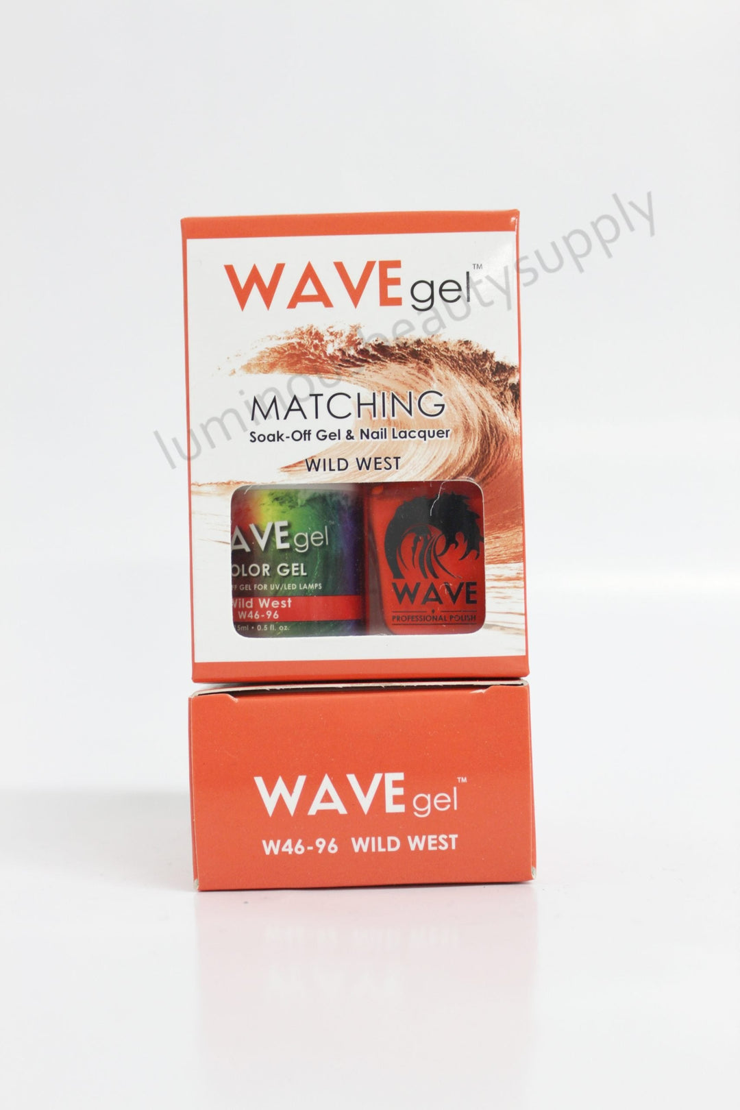 WaveGel Matching Duo Gel Nail Polish & Nail Lacquer W46 - 96 Wild West