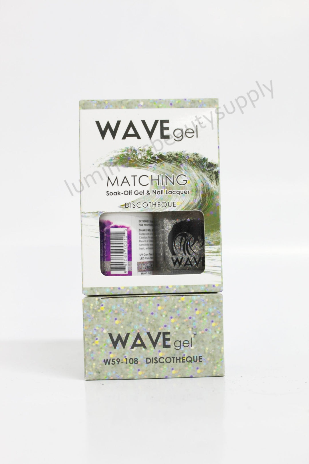 WaveGel Matching Duo Gel Nail Polish & Nail Lacquer W59 - 108 Discotheque