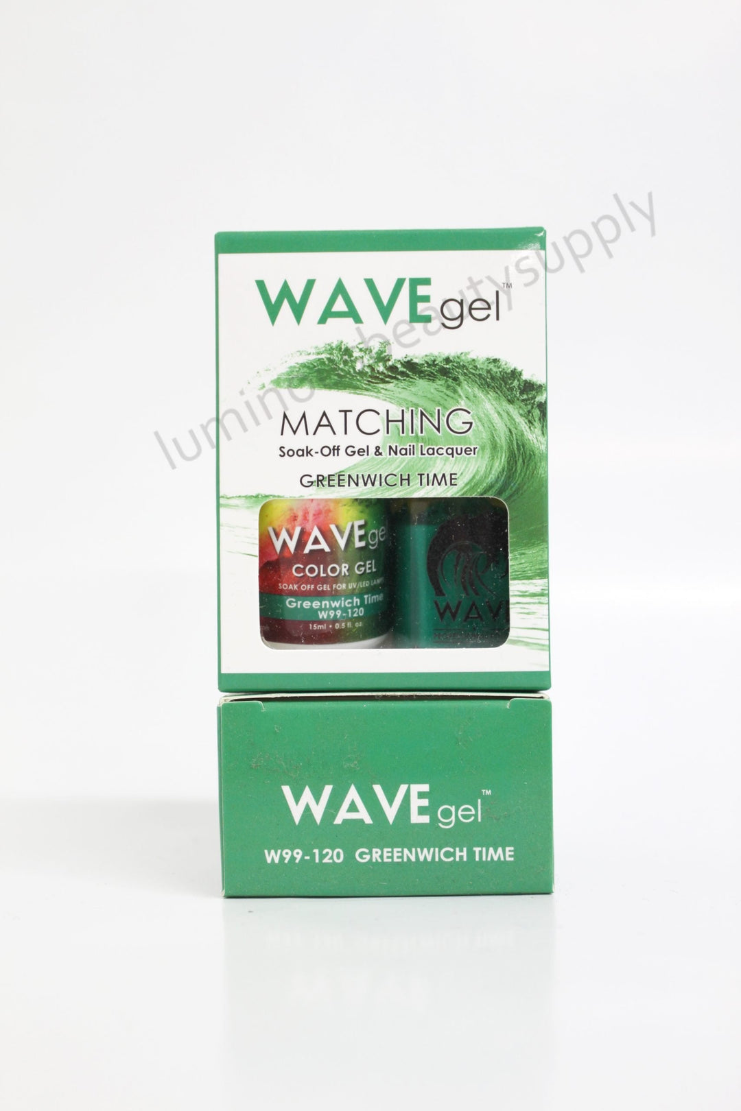WaveGel Matching Duo Gel Nail Polish & Nail Lacquer W99 - 120 Greenwich Time