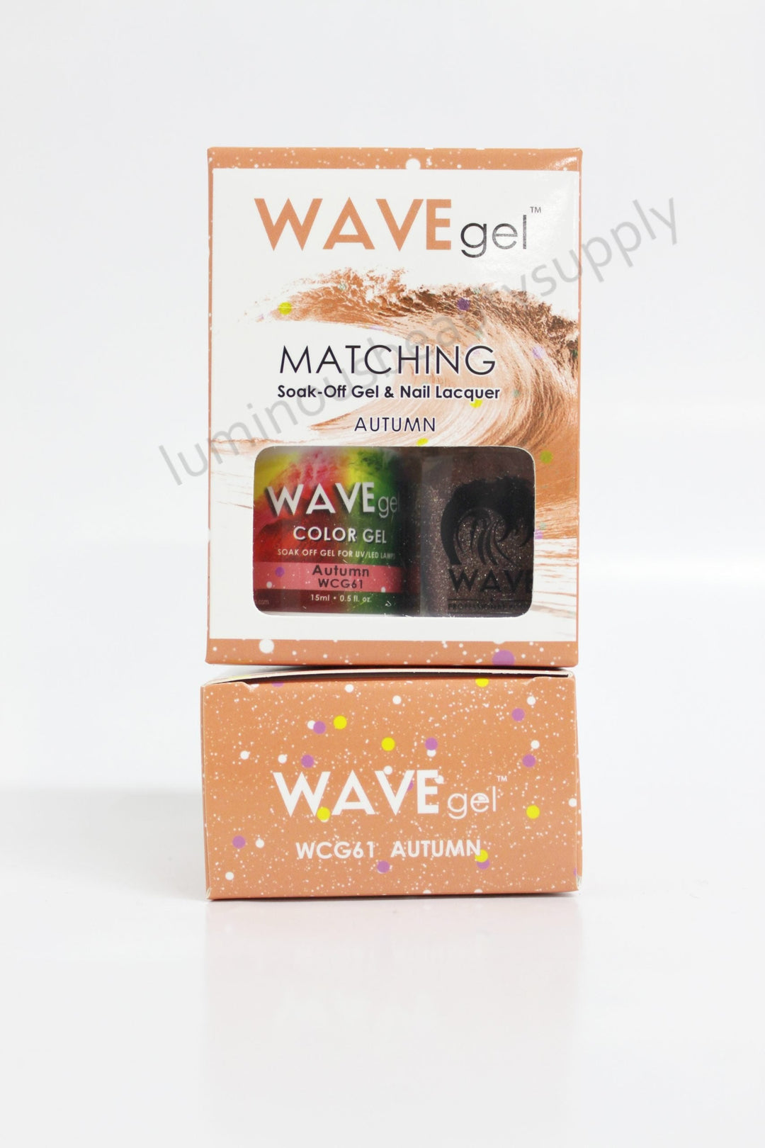 WaveGel Matching Duo Gel Nail Polish & Nail Lacquer W61 Autumn