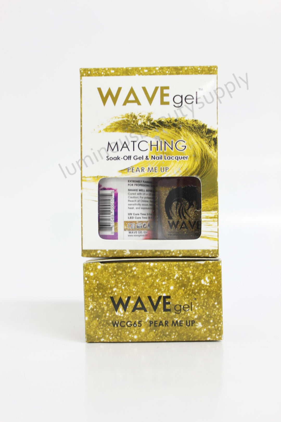 WaveGel Matching Duo Gel Nail Polish & Nail Lacquer W65 Pear Me Up