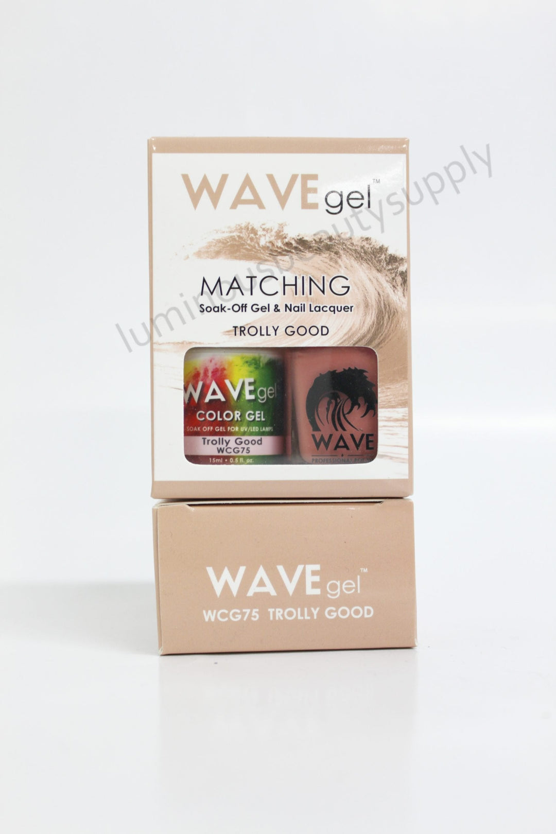 WaveGel Matching Duo Gel Nail Polish & Nail Lacquer W75 Trolly Good