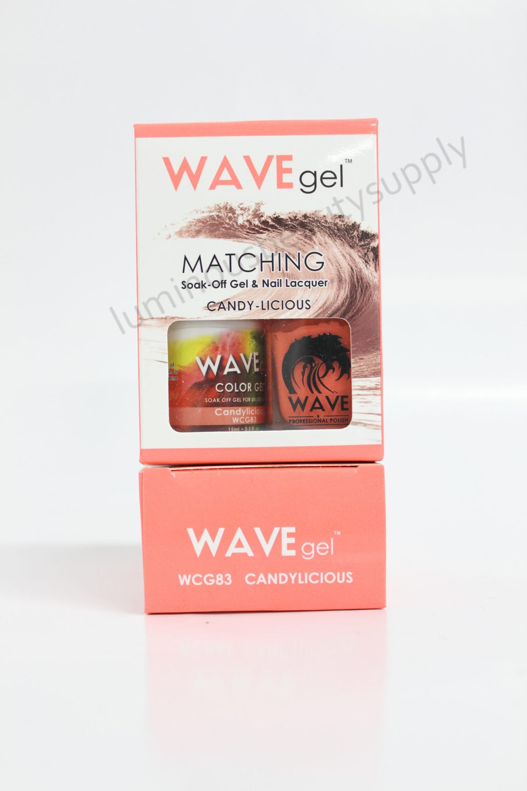 WaveGel Matching Duo Gel Nail Polish & Nail Lacquer W83 Candyucious