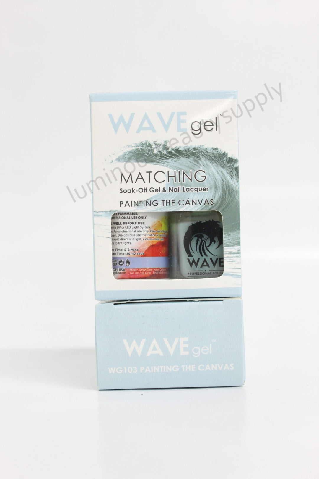 WaveGel Matching Duo Gel Nail Polish & Nail Lacquer W103 Painting The Canvas