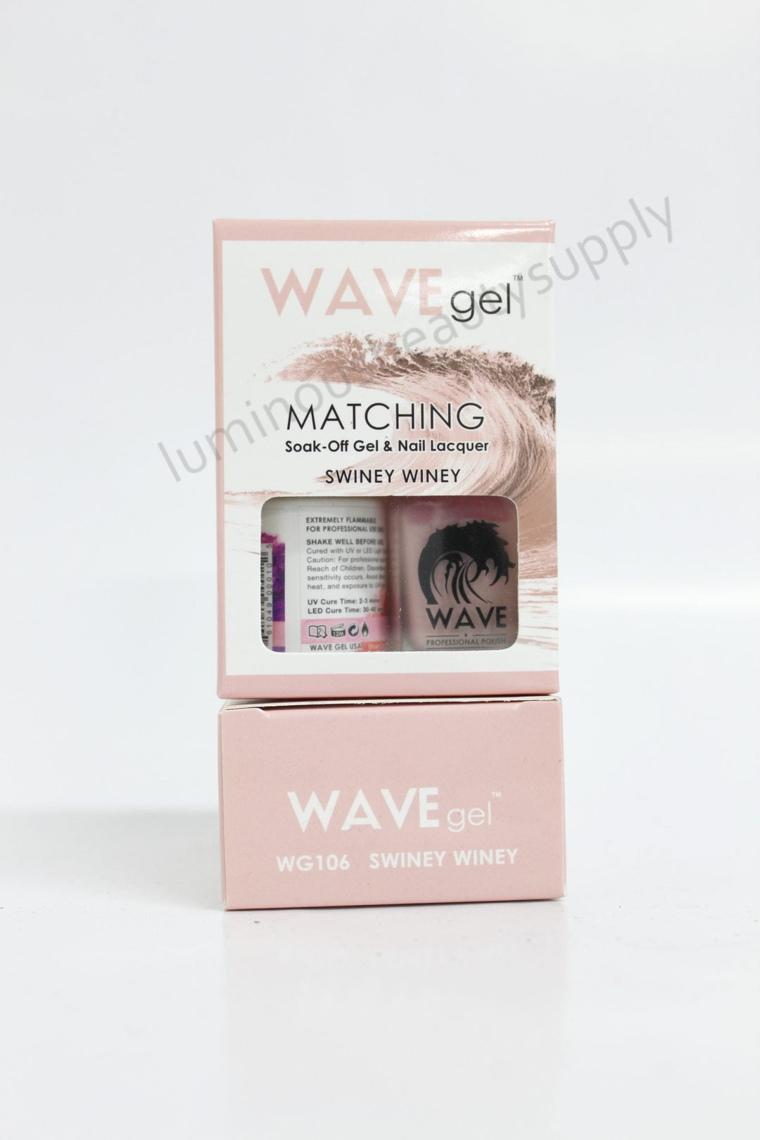 WaveGel Matching Duo Gel Nail Polish & Nail Lacquer W106 Swiney Winey