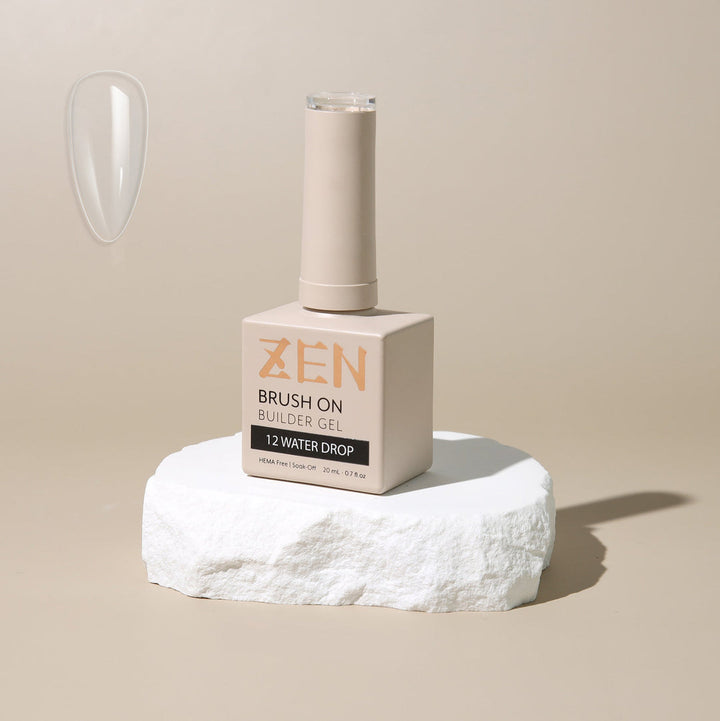 ZEN Brush On Builder Gel (12) - 20mL | HEMA-Free & Soak-Off Builder in a Bottle