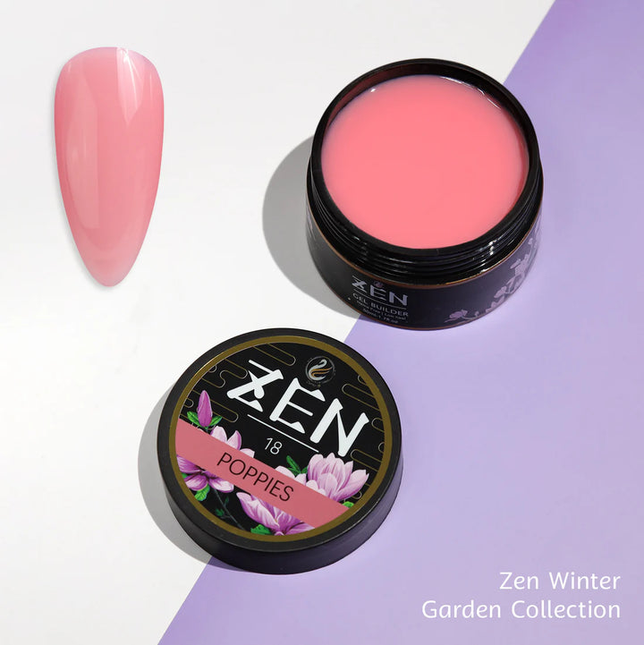Zen Builder Gel In Jar – Winter Garden Collection | Nail Sculpting Gel for Extensions & Overlays