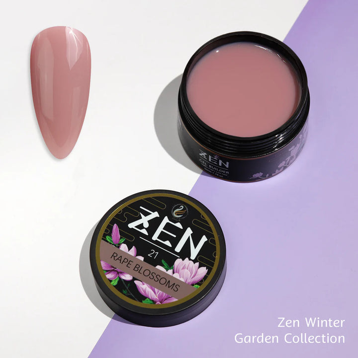 Zen Builder Gel In Jar – Winter Garden Collection | Nail Sculpting Gel for Extensions & Overlays