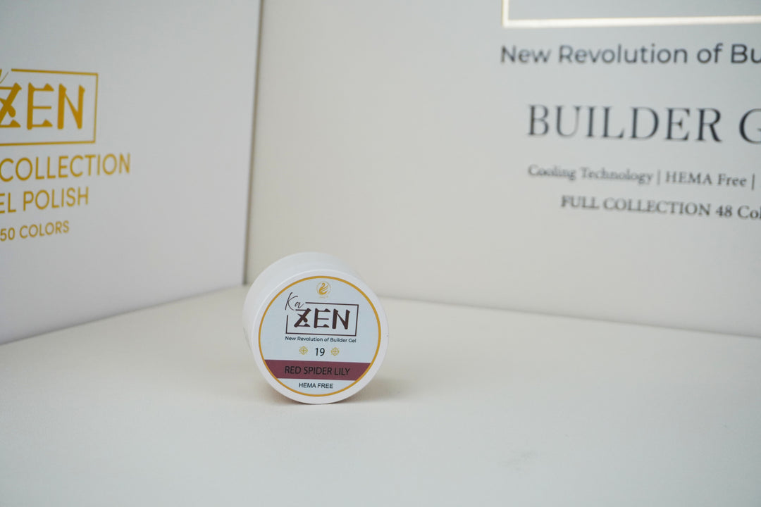 KaZEN Builder Gel – Cream Edition – Shade 19 Red Spider Lily