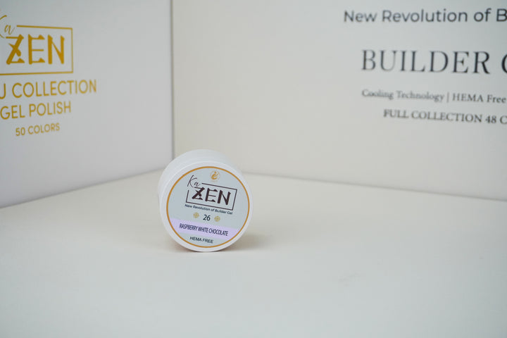 KaZEN Builder Gel – Cream Edition – Shade 26 Raspberry White Chocolate